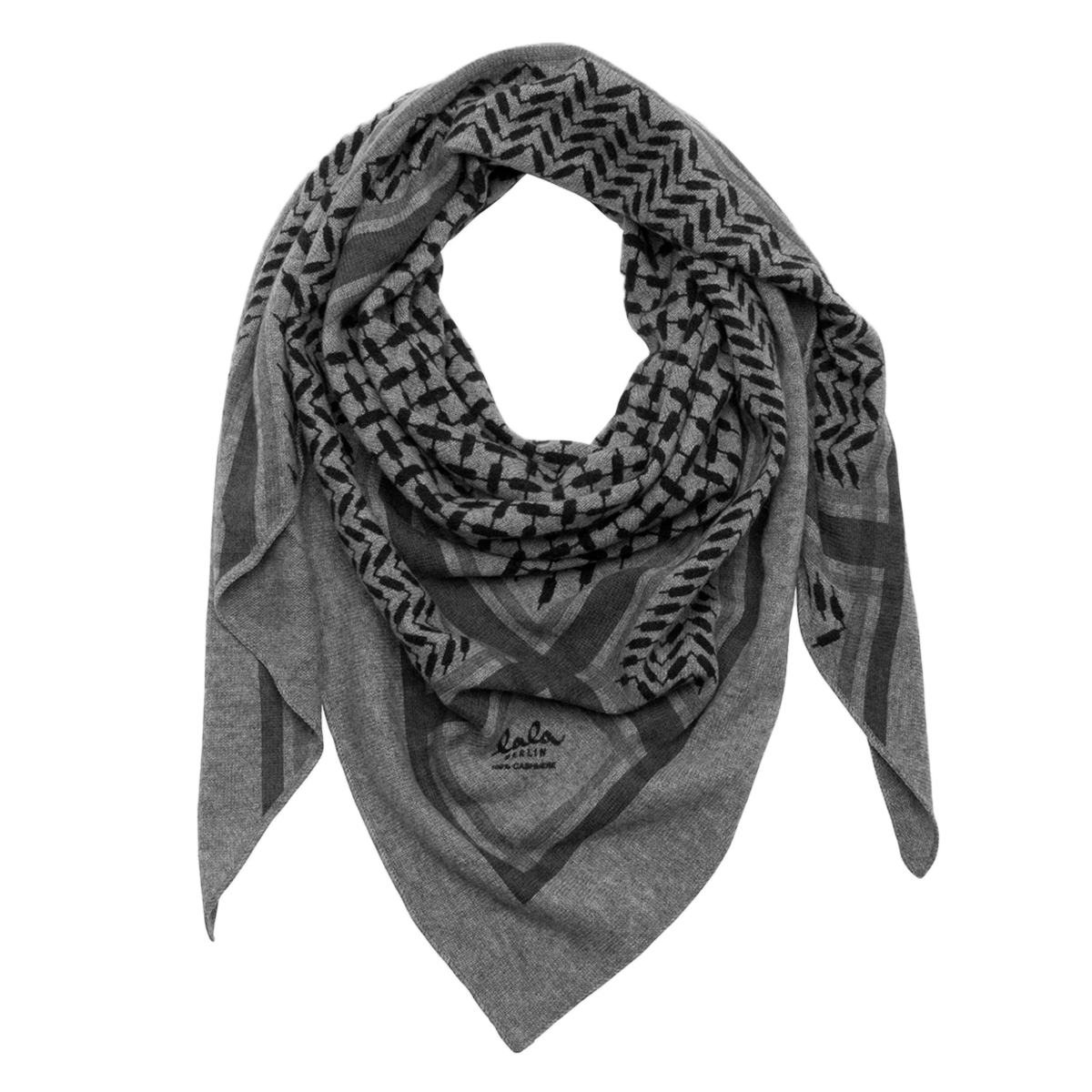 Sanela-M Tørklæde - Light Grey Melange main image 0